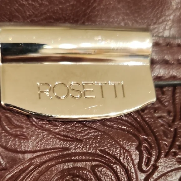 Rosetti Brown BURGANDY FAUX LEATHER SHOULDER/CROSS BODY BAG - Picture 3 of 15